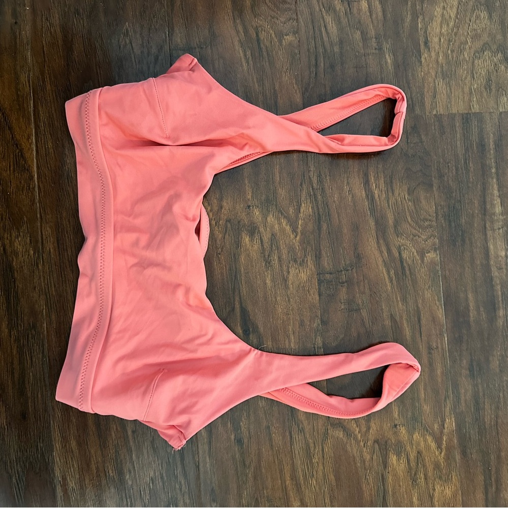 Coral bikini top